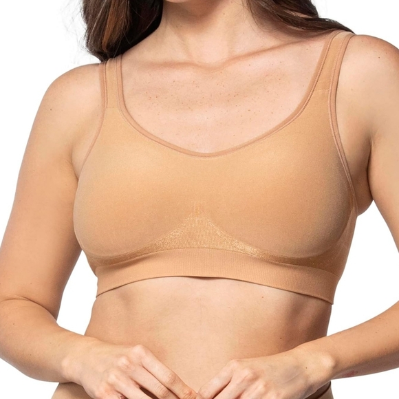 UNDEROUTFIT The Comfort Shaping Bra w Extender, Non-Adjustable Straps, Tan Color - Picture 1 of 15